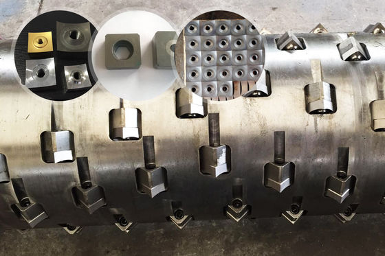 جودة  Twin Shaft Plastic Shredder Blades , CE Shredder Machine Blades مصنع