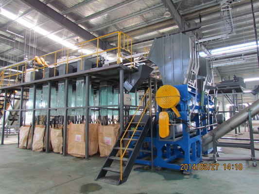 100kw Wannan Motor آلات إعادة تدوير الزجاجات البلاستيكية